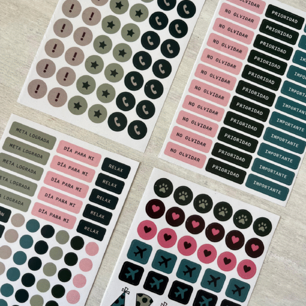 STICKERS COMPLEMENTO AGENDAS