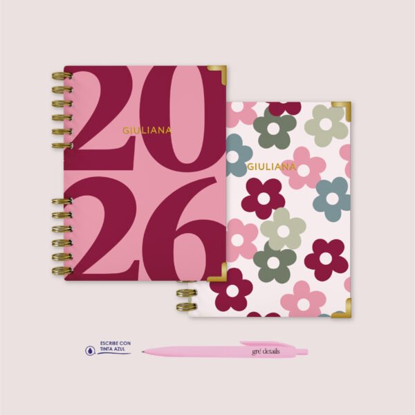 AGENDA DIVA + CUADERNO FLORE-HADA