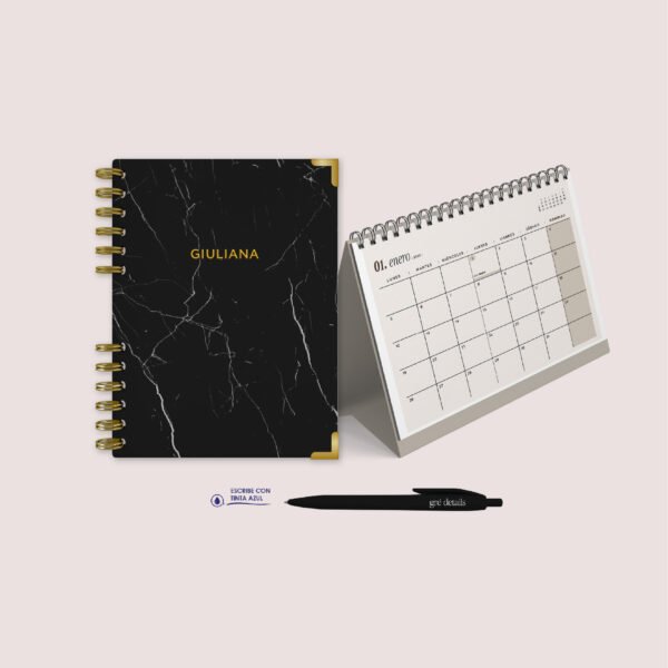 NEGRO - AGENDA + CARPITA