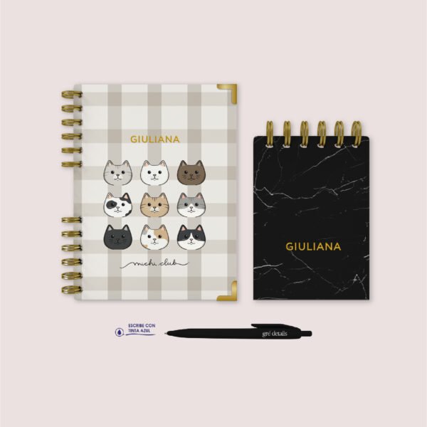 AGENDA MICHI´S + LIBRETA NEGRO