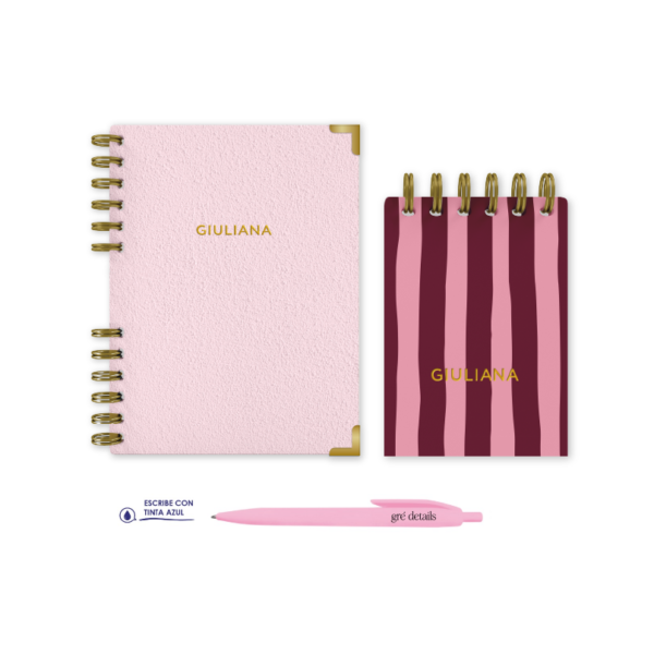 CUADERNO A5 MARGOT + LIBRETA RAYHADA